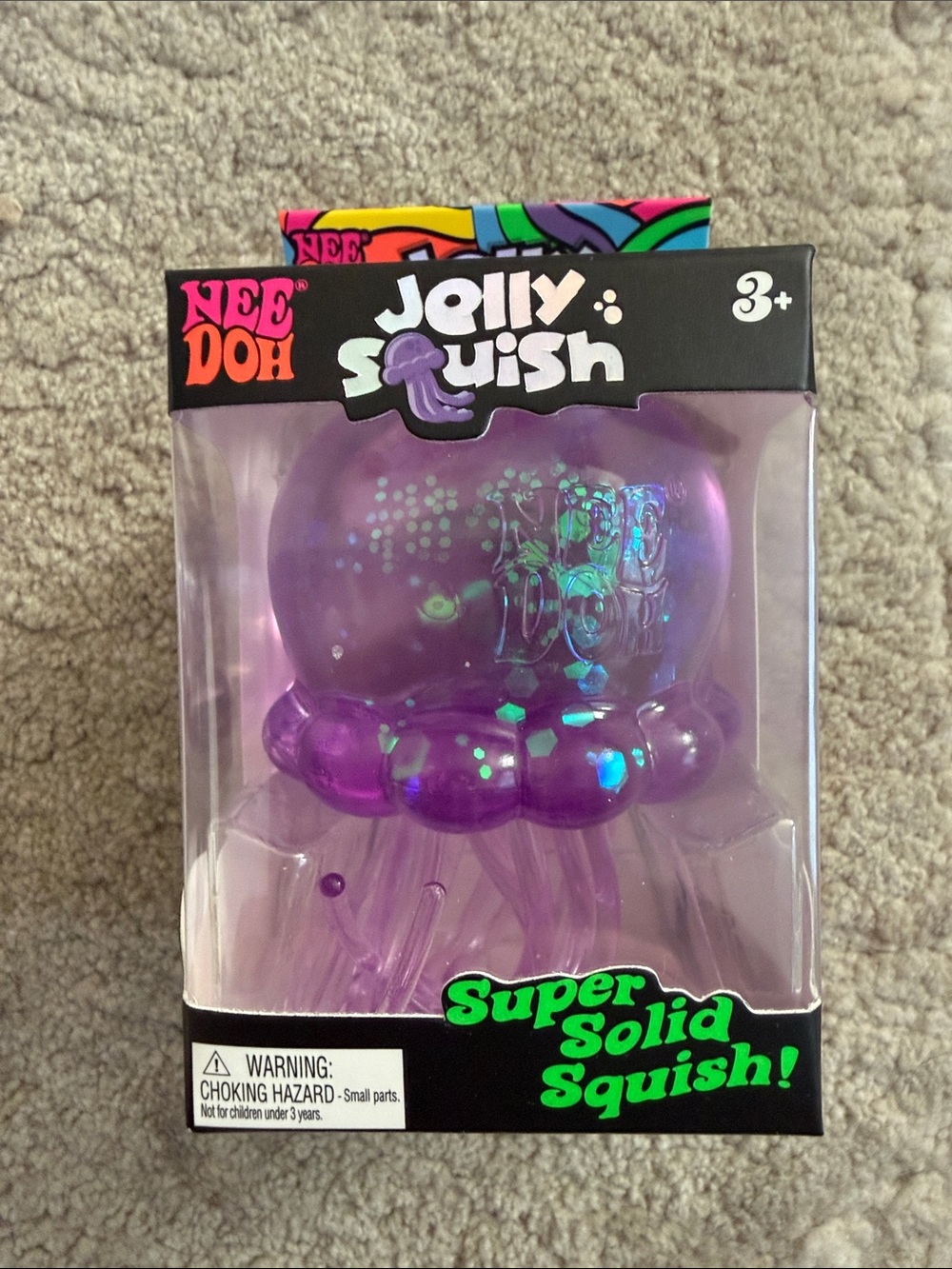 Jelly Squish Super Solid Purple Octopus Toy by Nee Doh